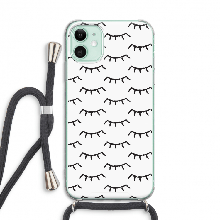 Wimpers: iPhone 11 Transparant Hoesje met koord