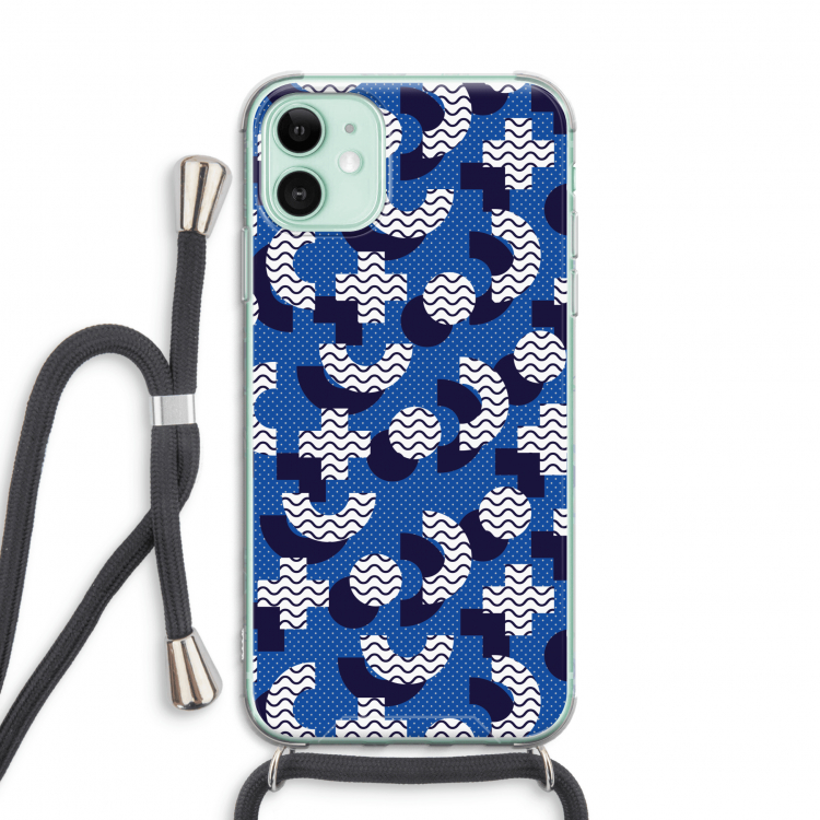 8-bit N°5: iPhone 11 Transparant Hoesje met koord
