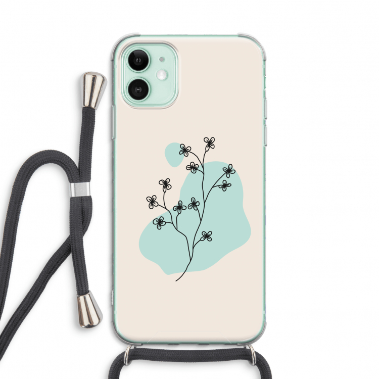 Love your petals: iPhone 11 Transparant Hoesje met koord