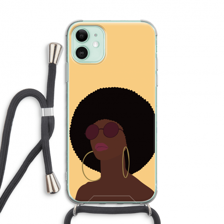 Golden hour: iPhone 11 Transparant Hoesje met koord