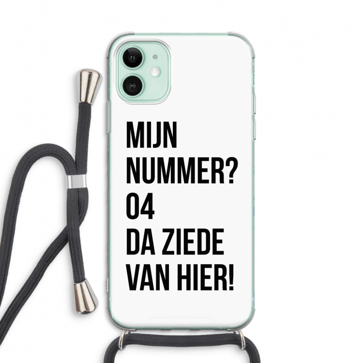 Da ziede van hier: iPhone 11 Transparant Hoesje met koord