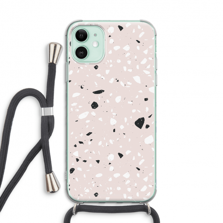 Terrazzo N°20: iPhone 11 Transparant Hoesje met koord