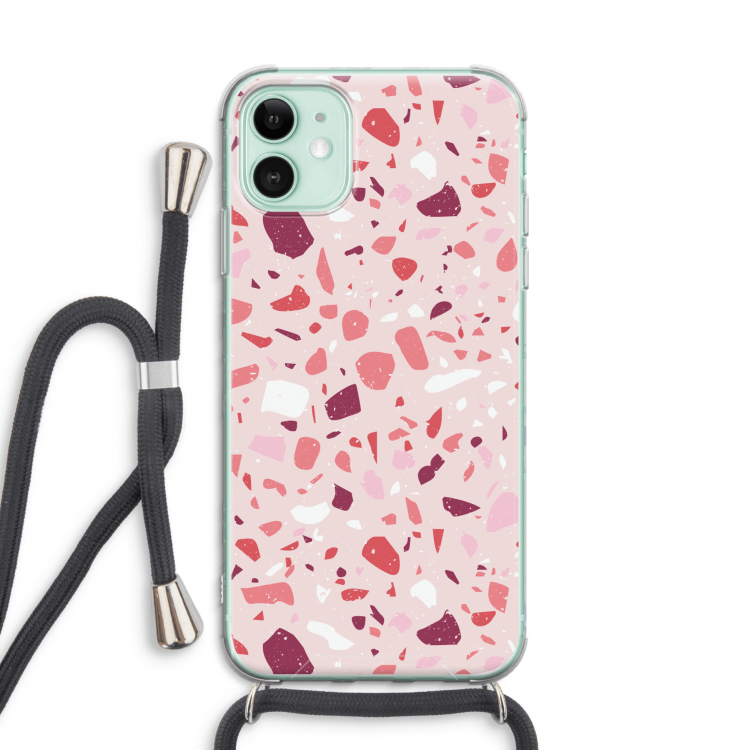 Terrazzo N°15: iPhone 11 Transparant Hoesje met koord