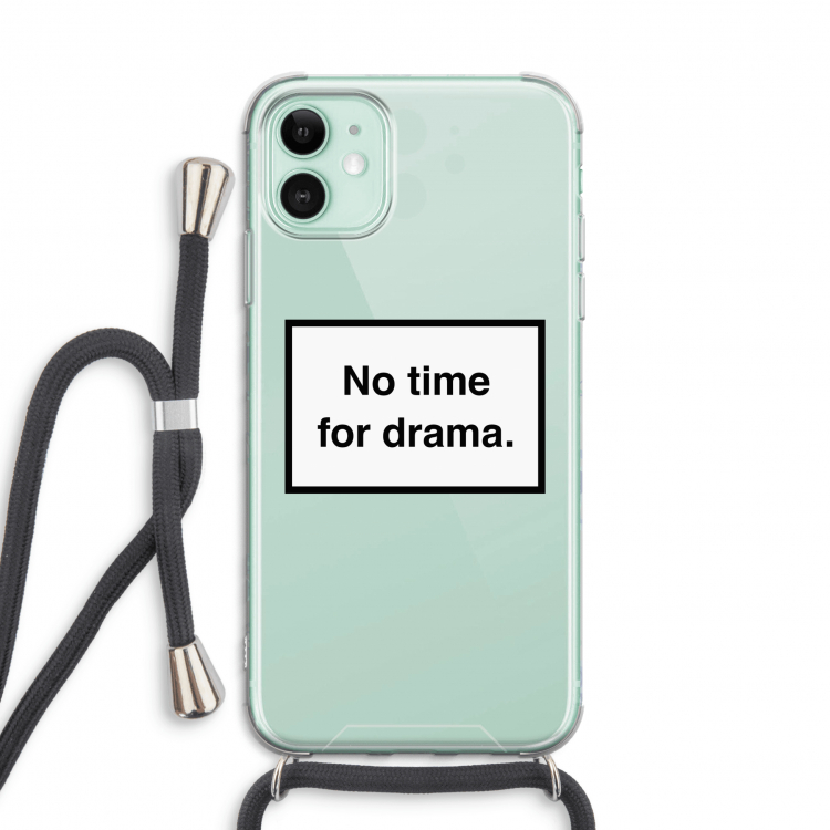 No drama: iPhone 11 Transparant Hoesje met koord