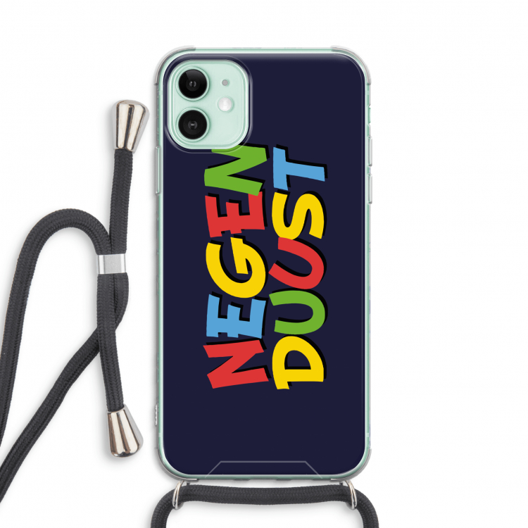 90's One: iPhone 11 Transparant Hoesje met koord