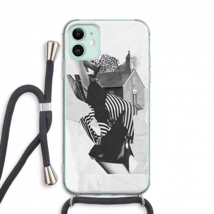 House: iPhone 11 Transparant Hoesje met koord