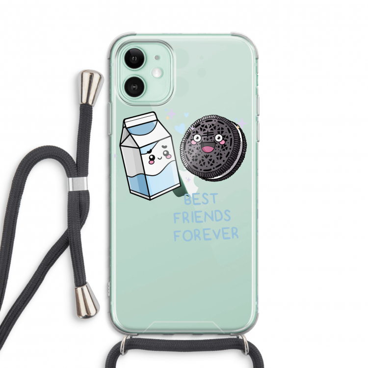 Best Friend Forever: iPhone 11 Transparant Hoesje met koord