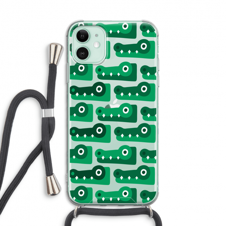 Crocs: iPhone 11 Transparant Hoesje met koord
