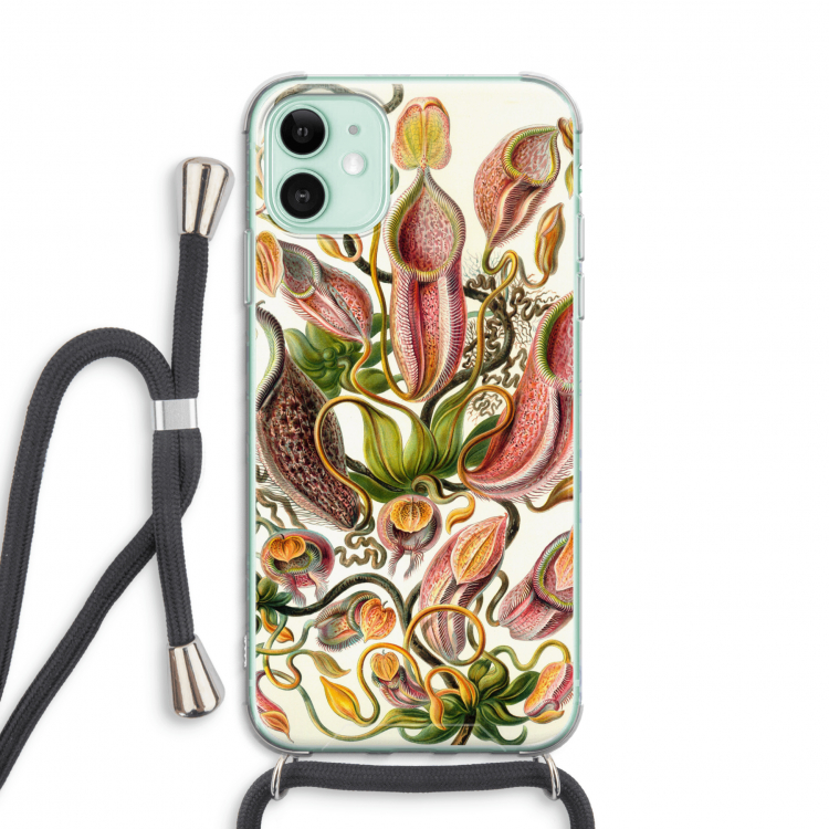 Haeckel Nepenthaceae: iPhone 11 Transparant Hoesje met koord