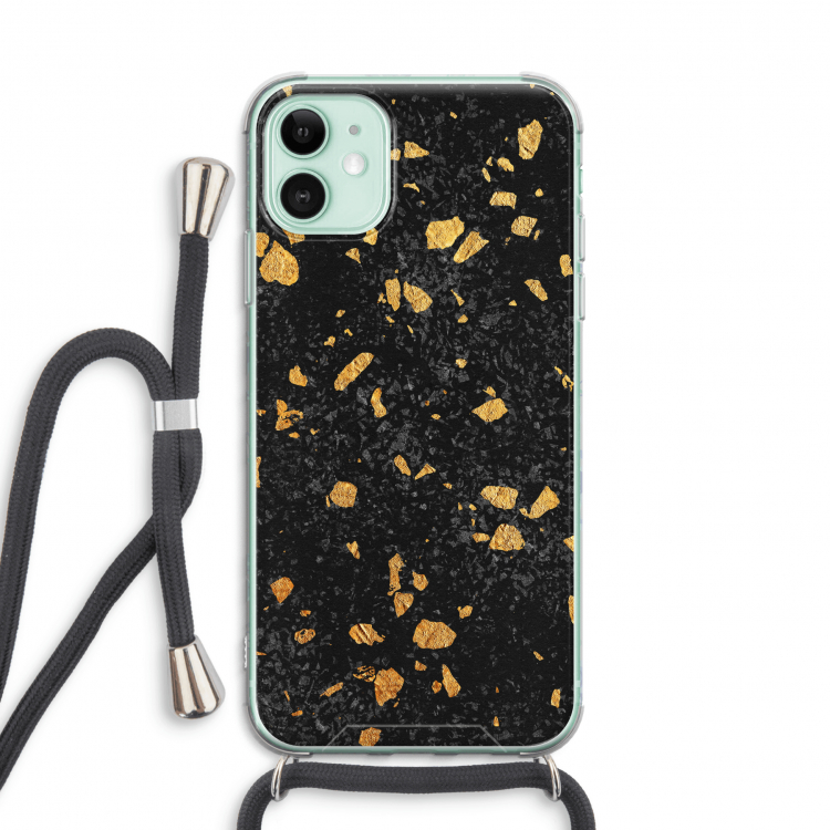 Terrazzo N°7: iPhone 11 Transparant Hoesje met koord