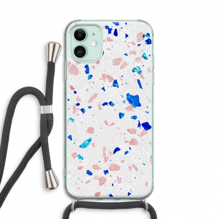 Terrazzo N°6: iPhone 11 Transparant Hoesje met koord