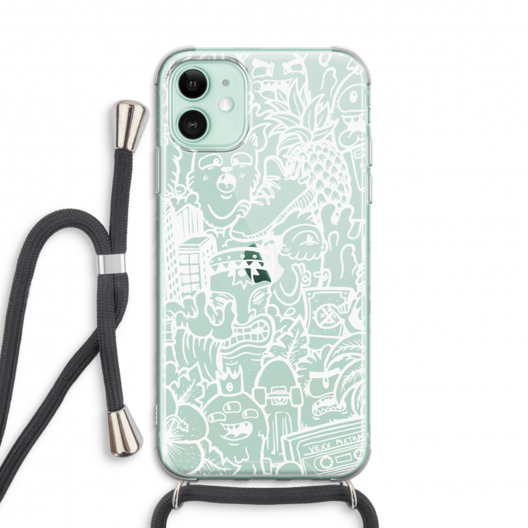 Vexx Mixtape #2: iPhone 11 Transparant Hoesje met koord