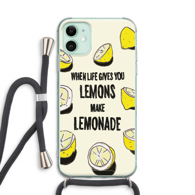 Lemonade: iPhone 11 Transparant Hoesje met koord