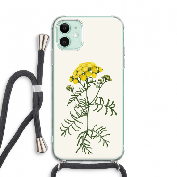 Tansy: iPhone 11 Transparant Hoesje met koord