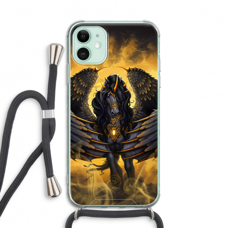 Pegasus: iPhone 11 Transparant Hoesje met koord
