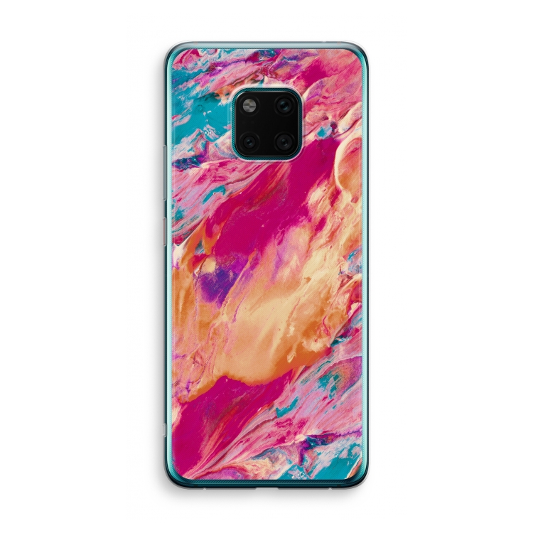 Pastel Echoes: Huawei Mate 20 Pro Transparant Hoesje