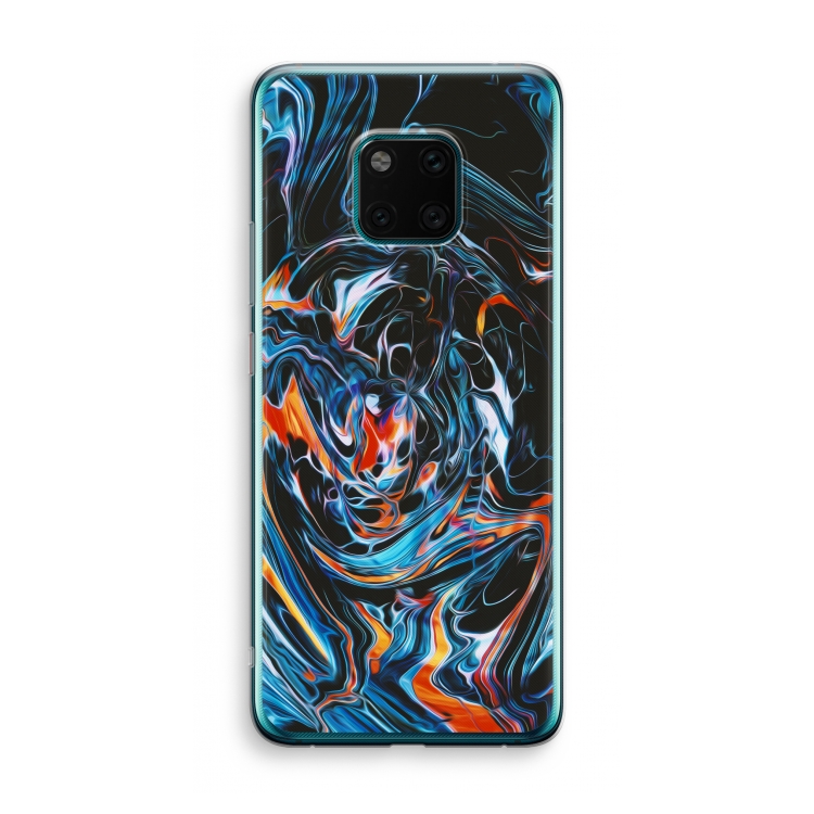 Black Unicorn: Huawei Mate 20 Pro Transparant Hoesje