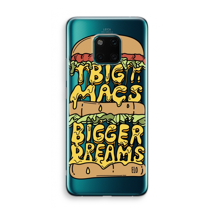 Big Macs Bigger Dreams: Huawei Mate 20 Pro Transparant Hoesje