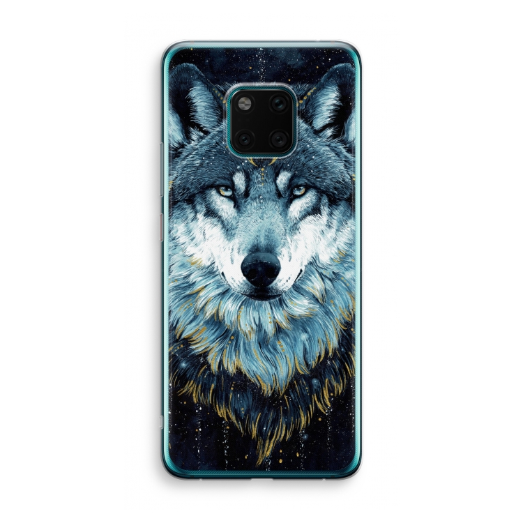 Darkness Wolf: Huawei Mate 20 Pro Transparant Hoesje