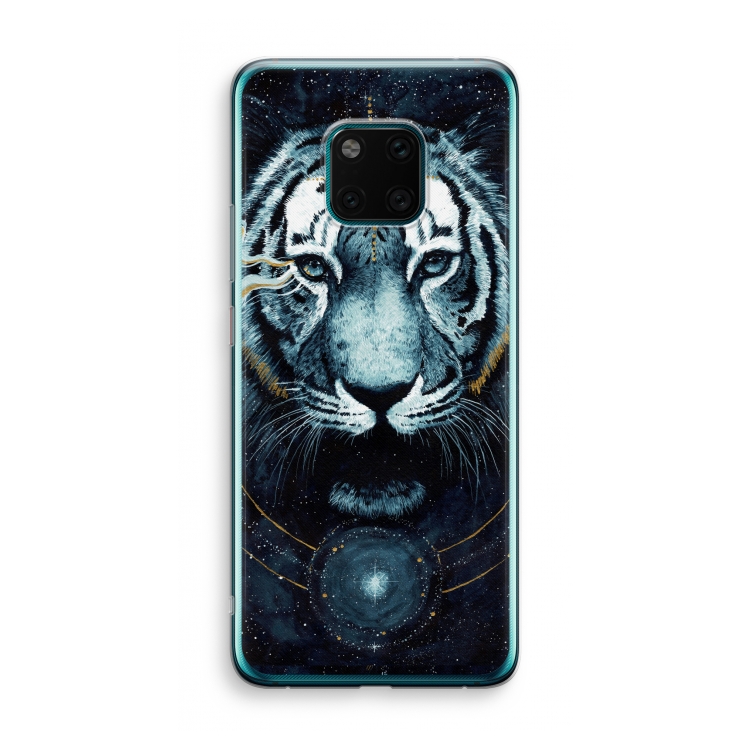 Darkness Tiger: Huawei Mate 20 Pro Transparant Hoesje