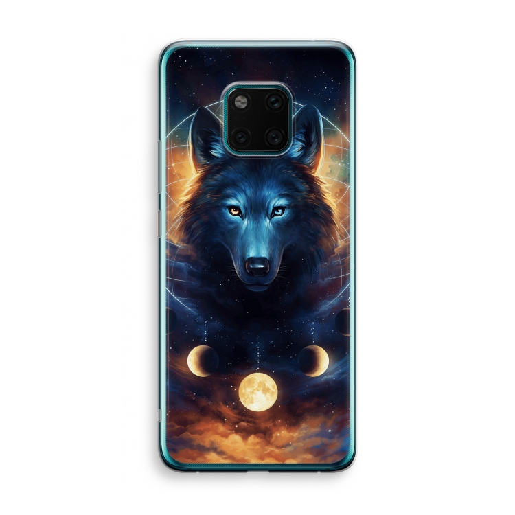 Wolf Dreamcatcher: Huawei Mate 20 Pro Transparant Hoesje