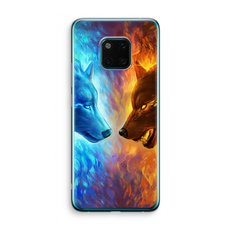 Fire & Ice: Huawei Mate 20 Pro Transparant Hoesje