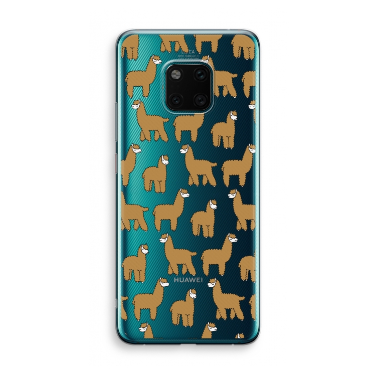 Alpacas: Huawei Mate 20 Pro Transparant Hoesje