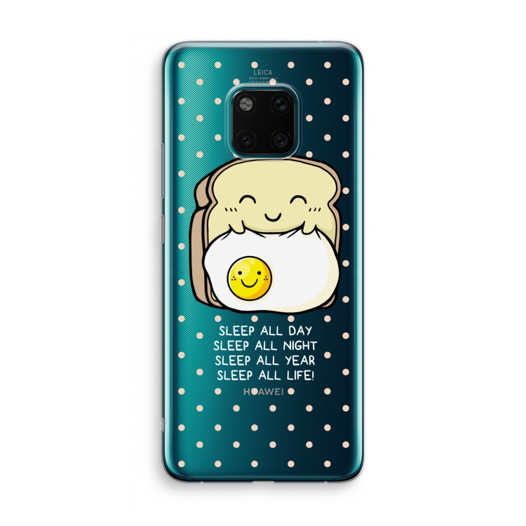 Sleep All Day: Huawei Mate 20 Pro Transparant Hoesje