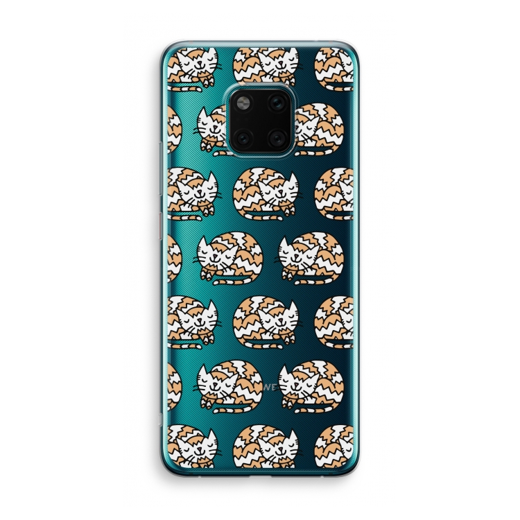 Slapende poes: Huawei Mate 20 Pro Transparant Hoesje