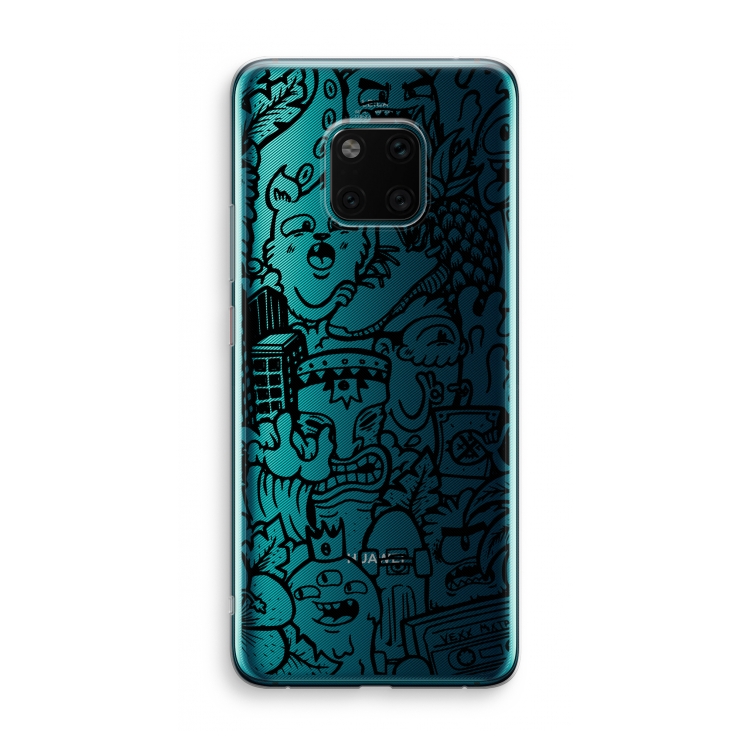 Vexx Black Mixtape: Huawei Mate 20 Pro Transparant Hoesje