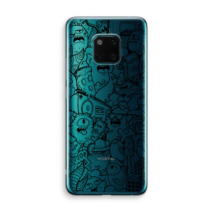 Vexx Black City : Huawei Mate 20 Pro Transparant Hoesje