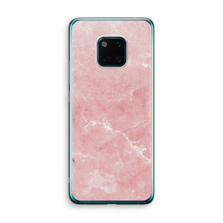Roze marmer: Huawei Mate 20 Pro Transparant Hoesje