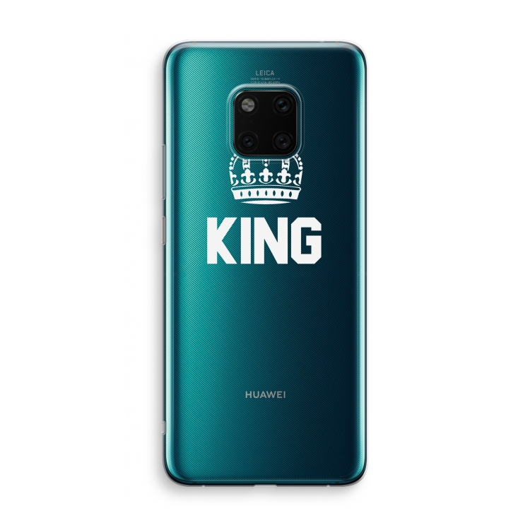 King zwart: Huawei Mate 20 Pro Transparant Hoesje