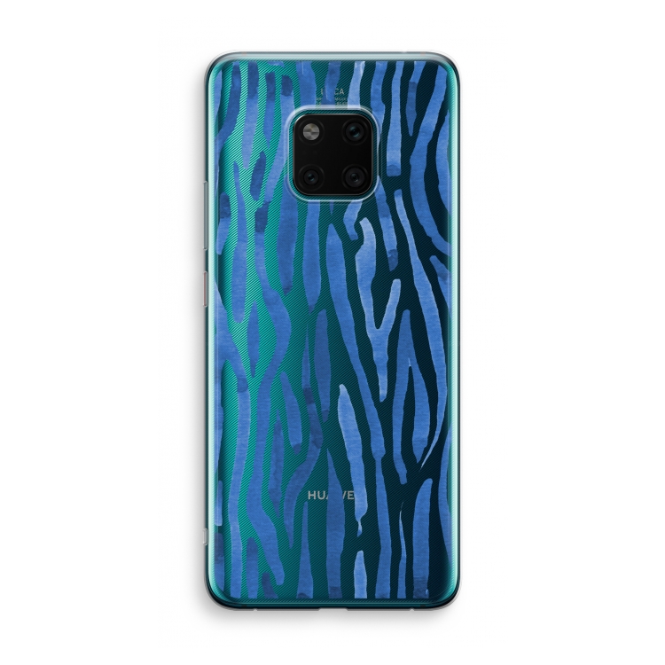 Blauwe nerven: Huawei Mate 20 Pro Transparant Hoesje