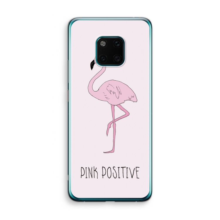 Pink positive: Huawei Mate 20 Pro Transparant Hoesje