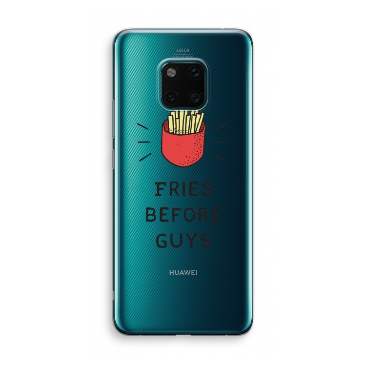 Fries before guys: Huawei Mate 20 Pro Transparant Hoesje