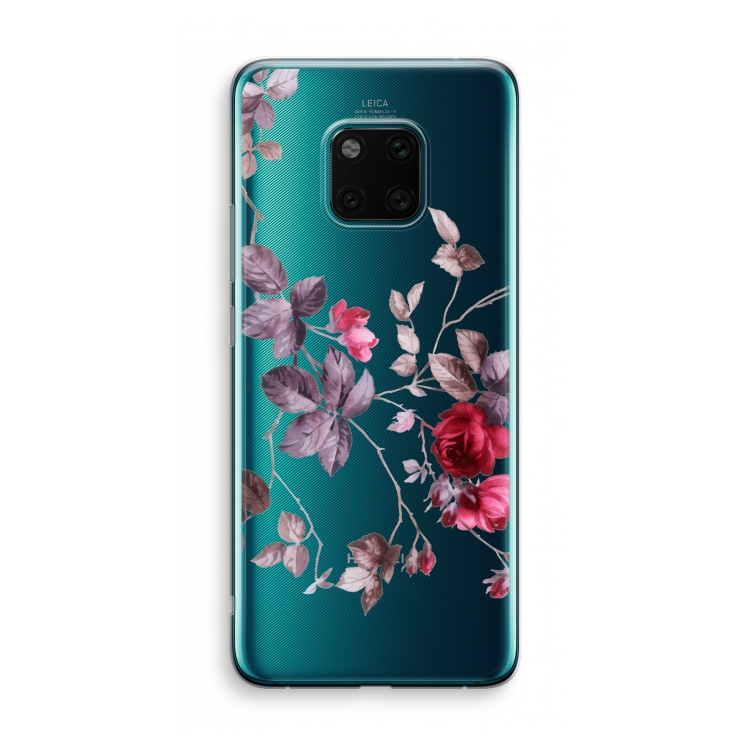 Mooie bloemen: Huawei Mate 20 Pro Transparant Hoesje