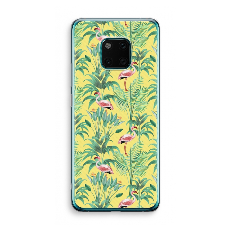 Flamingo party: Huawei Mate 20 Pro Transparant Hoesje