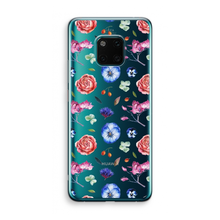 Bloemetjes: Huawei Mate 20 Pro Transparant Hoesje