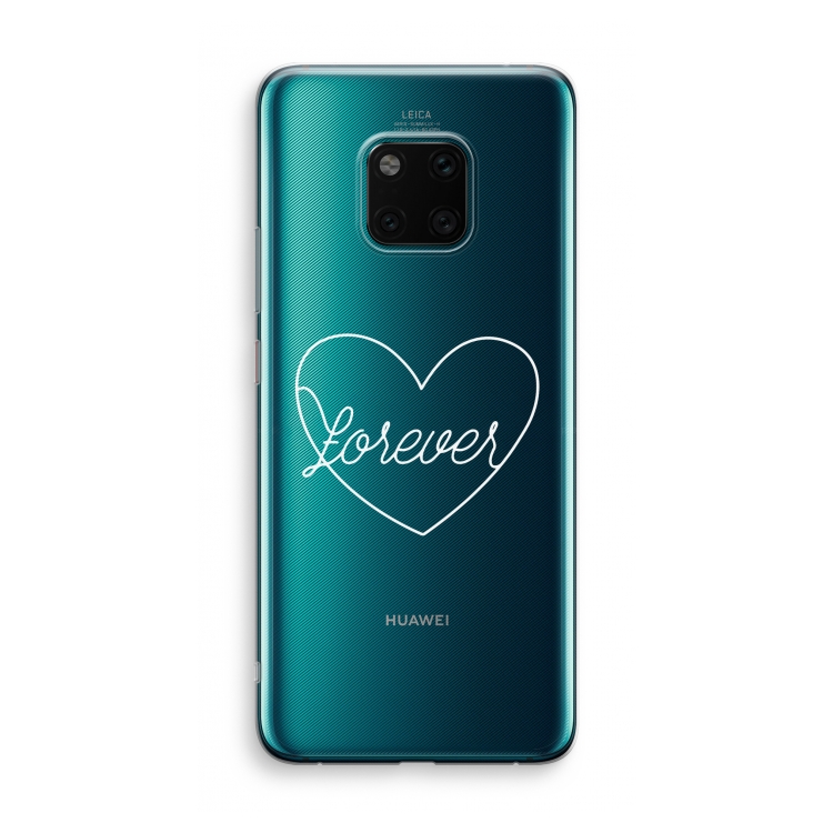 Forever heart pastel: Huawei Mate 20 Pro Transparant Hoesje