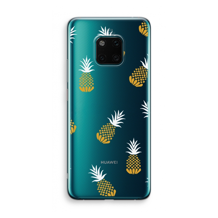 Ananasjes: Huawei Mate 20 Pro Transparant Hoesje