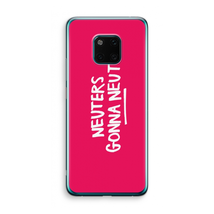 Neuters (roze): Huawei Mate 20 Pro Transparant Hoesje