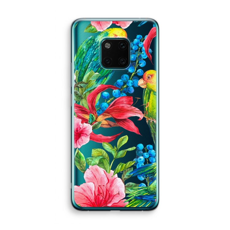 Papegaaien: Huawei Mate 20 Pro Transparant Hoesje