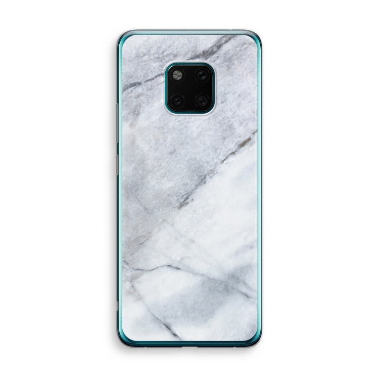 Witte marmer: Huawei Mate 20 Pro Transparant Hoesje