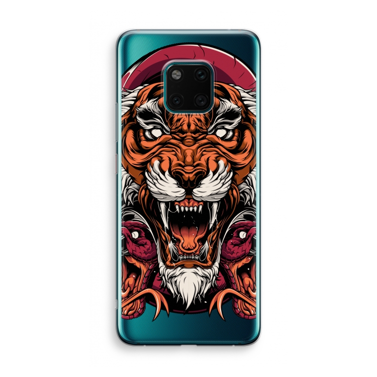 Tiger and Rattlesnakes: Huawei Mate 20 Pro Transparant Hoesje