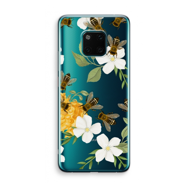No flowers without bees: Huawei Mate 20 Pro Transparant Hoesje