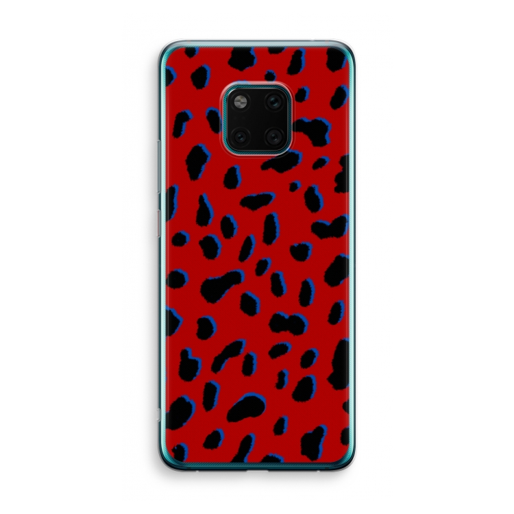 Red Leopard: Huawei Mate 20 Pro Transparant Hoesje