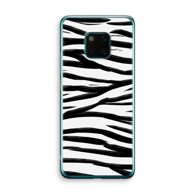 Zebra pattern: Huawei Mate 20 Pro Transparant Hoesje