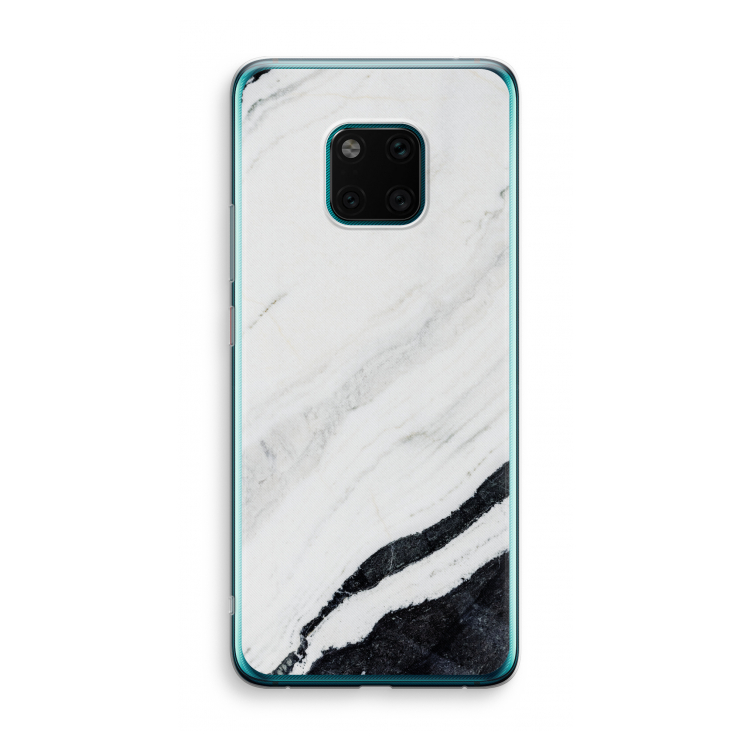 Elegante marmer: Huawei Mate 20 Pro Transparant Hoesje