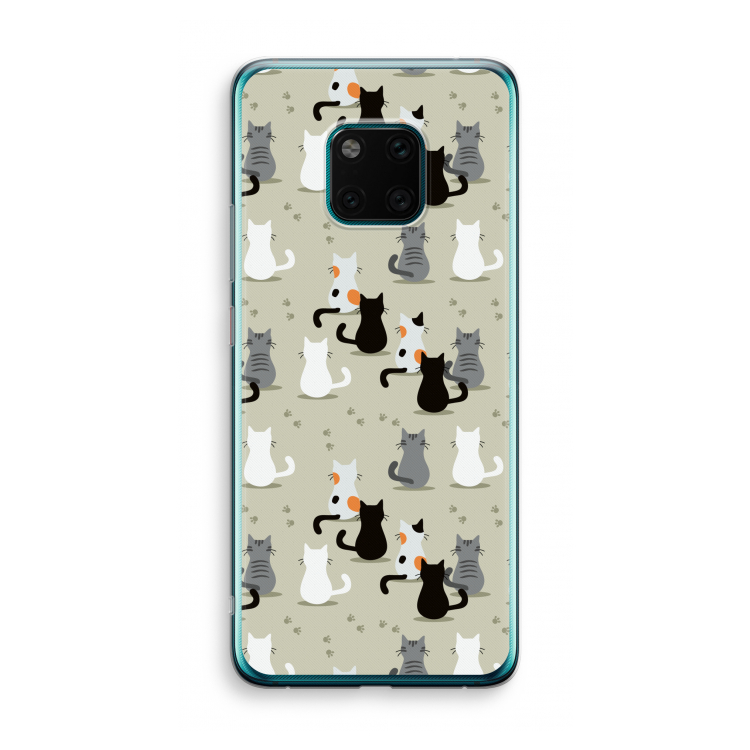 Katten: Huawei Mate 20 Pro Transparant Hoesje